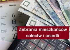 Terminarz zebrań mieszkańców w sołectwach i osiedlach
